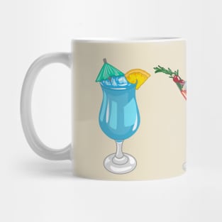 Cocktail cartoon illustration Mug